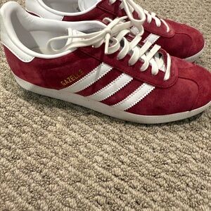 Adidas Gazelle Men's Sneakers in Red and White